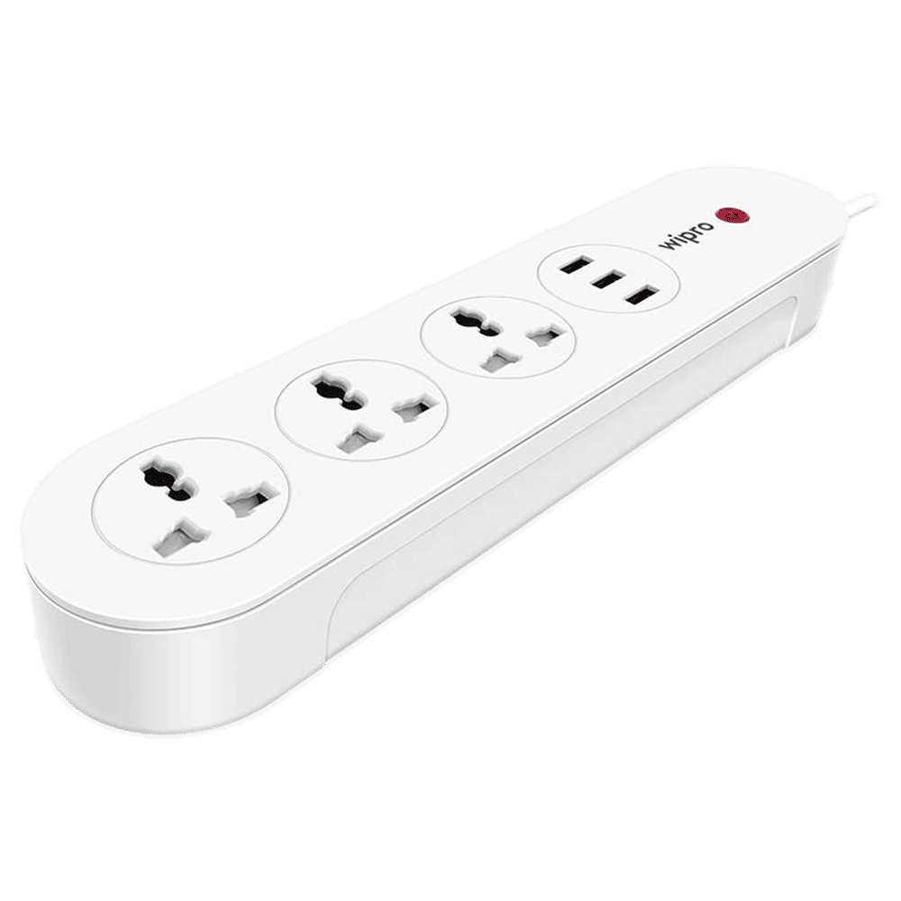 Buy Wipro 3 Sockets Smart Extension Board Quick Charge 3.0